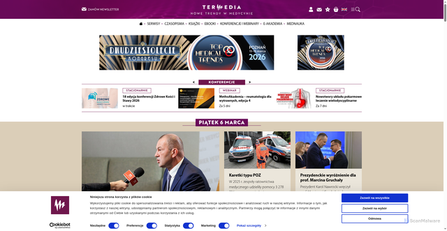 Security scan screenshot of https://www.termedia.pl