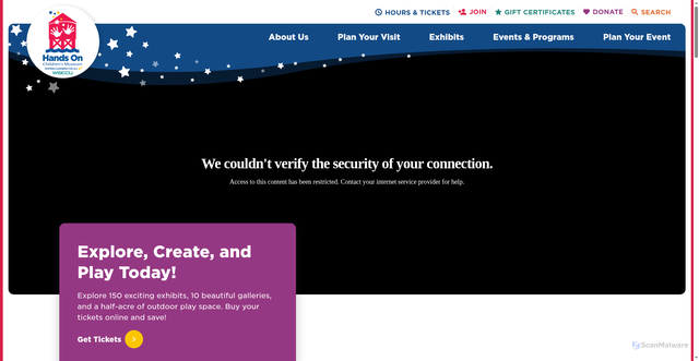 Security scan screenshot of https://www.hocm.org/