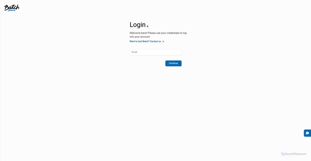 Security scan screenshot of https://dashboard.batch.com