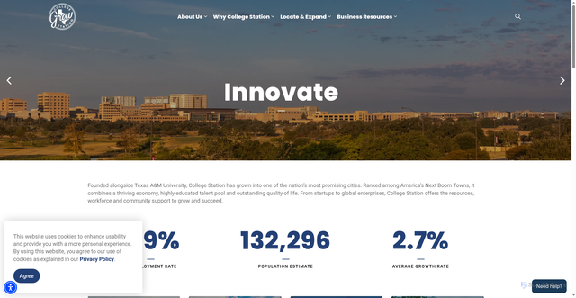 Security scan screenshot of https://grow.cstx.gov/