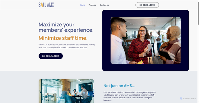 Security scan screenshot of https://sailamx.com