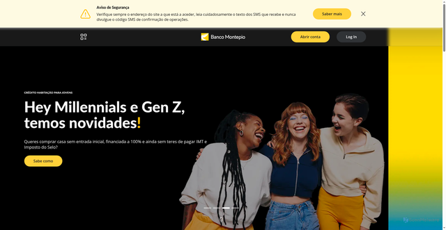 Security scan screenshot of https://montepio.pt