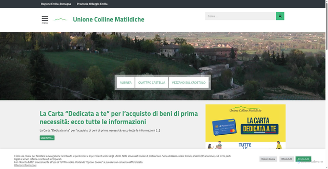 Security scan screenshot of https://www.collinematildiche.it/