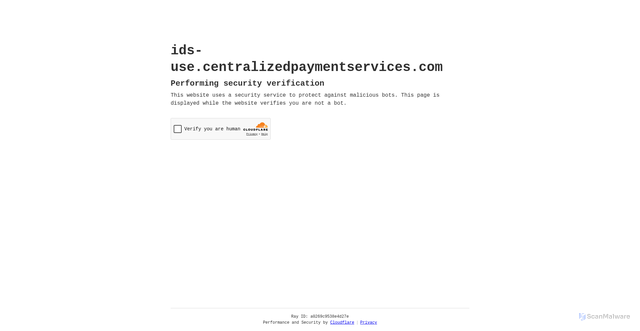 Security scan screenshot of https://ids-use.centralizedpaymentservices.com