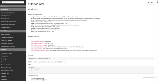 Security scan screenshot of https://apim.autodoc.de