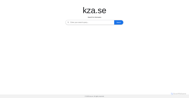 Security scan screenshot of https://kza.se