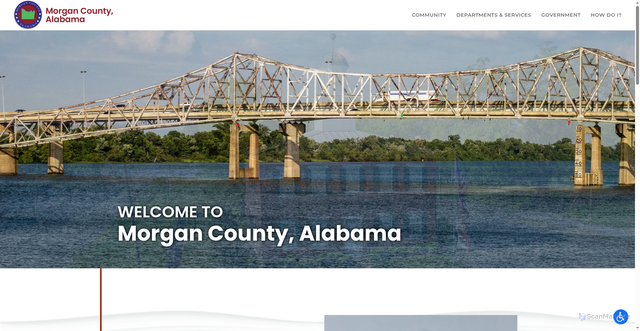 Security scan screenshot of https://morgancounty-al.gov/