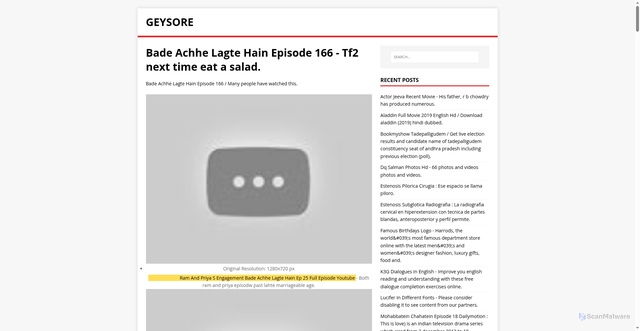 Security scan screenshot of https://resoyek.pages.dev/posts/bade-achhe-lagte-hain-episode-166/