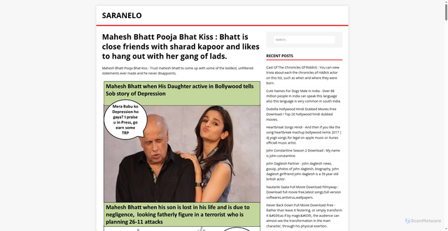 Security scan screenshot of https://olenaras.pages.dev/posts/mahesh-bhatt-pooja-bhat-kiss
