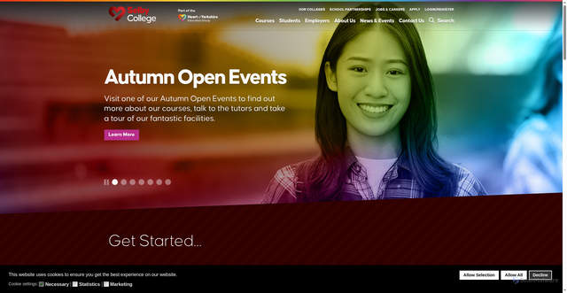 Security scan screenshot of https://www.heartofyorkshire.ac.uk/selby-college