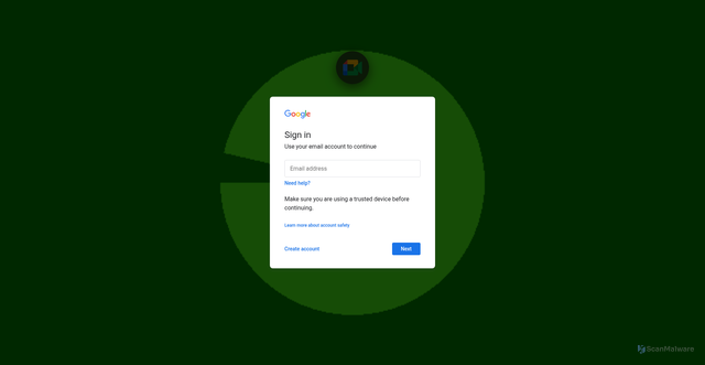 Security scan screenshot of https://meet-google.cyou/meet