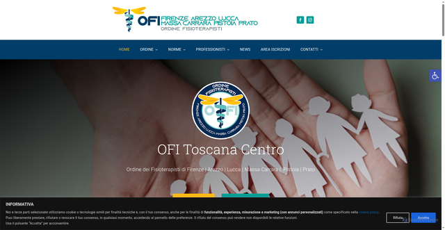 Security scan screenshot of https://www.ofitoscanacentro.it/