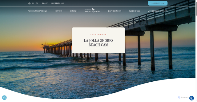 Security scan screenshot of https://www.ljshoreshotel.com/beach-cam/