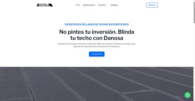 Security scan screenshot of https://jroofingpr.com/