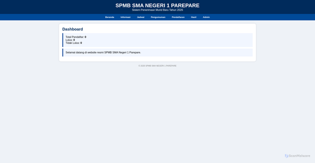 Security scan screenshot of https://smanegri1spmbeta-7ly2u9uypb.edgeone.app/