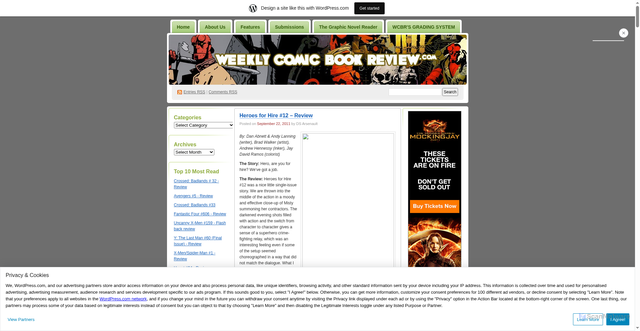 Security scan screenshot of https://wcbr.wordpress.com/tag/paladin/
