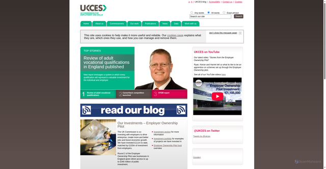 Security scan screenshot of https://www.ukces.org.uk/