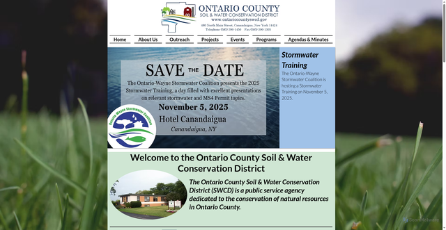 Security scan screenshot of https://www.ontariocountyswcd.gov/