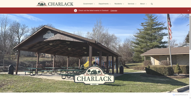Security scan screenshot of https://cityofcharlack.gov/