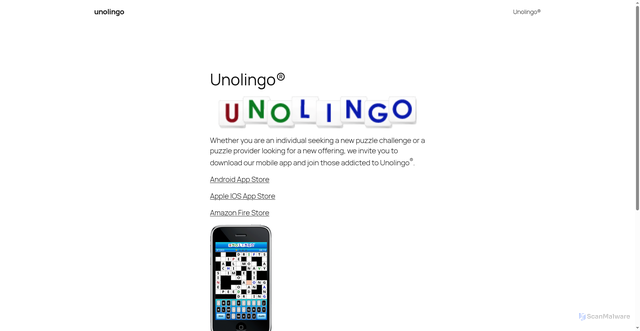 Security scan screenshot of https://www.unolingo.com