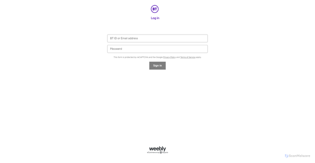 Security scan screenshot of https://bt-100464.weeblysite.com/
