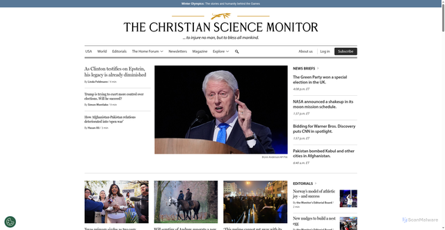 Security scan screenshot of https://csmonitor.com