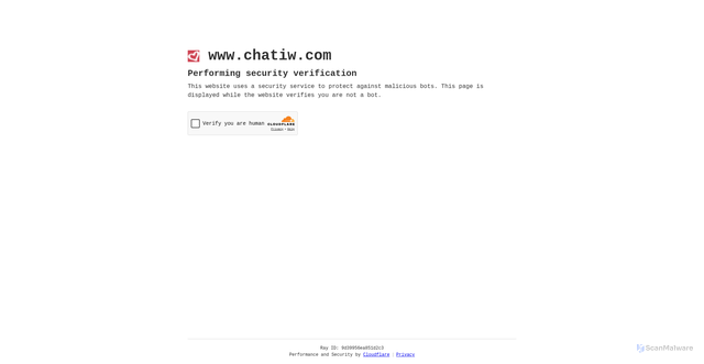Security scan screenshot of https://www.chatiw.com
