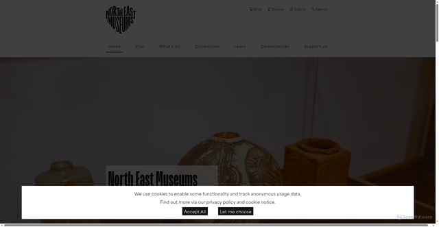 Security scan screenshot of https://www.northeastmuseums.org.uk/