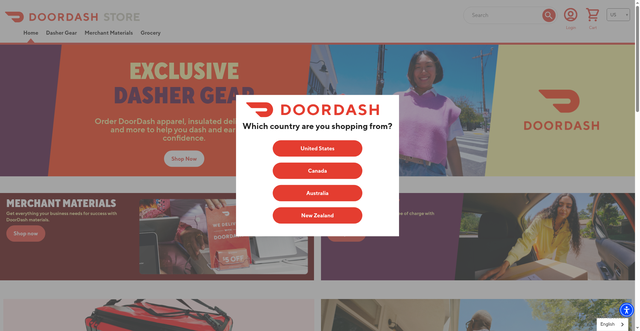 Security scan screenshot of https://doordashstore.com