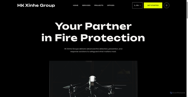 Security scan screenshot of http://hkxinheweb.pages.dev/