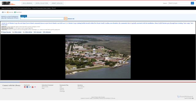 Security scan screenshot of http://loc.gov/pictures/resource/highsm.43043/