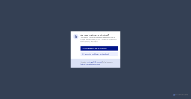 Security scan screenshot of https://www.ucbmedhub.com/education/what-is-hs