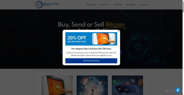 Security scan screenshot of https://bitcoinatmservices.com/