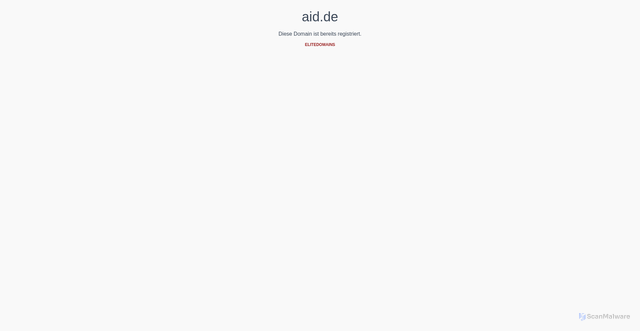 Security scan screenshot of http://www.aid.de