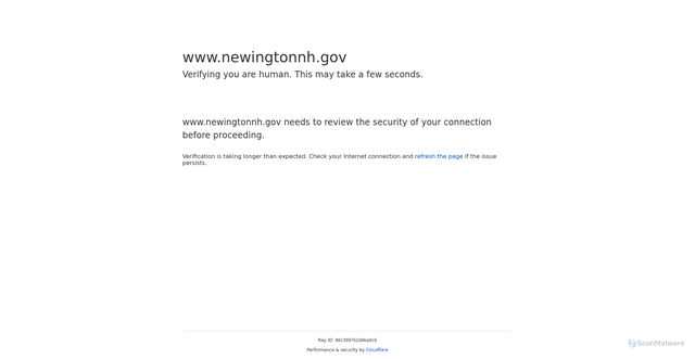 Security scan screenshot of https://www.newingtonnh.gov/
