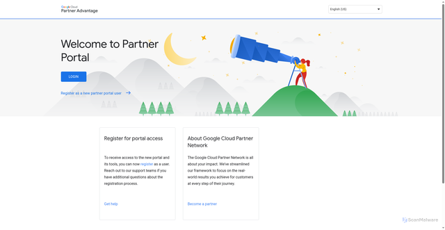 Security scan screenshot of https://partneradvantage.goog