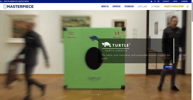 Security scan screenshot of https://masterpieceintl.com