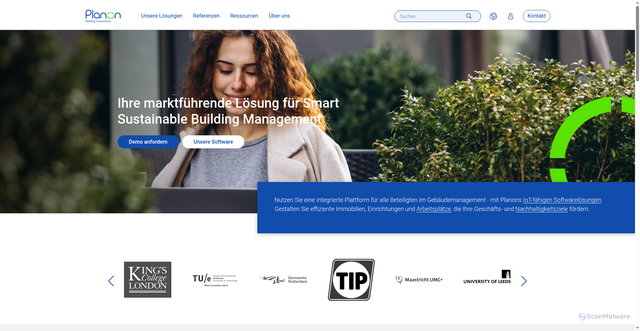 Security scan screenshot of https://planonsoftware.com