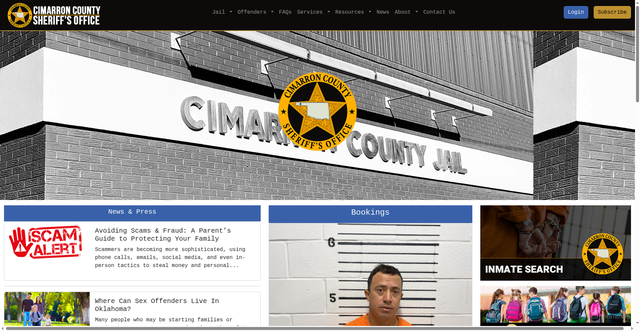Security scan screenshot of https://cimarroncoso.gov/