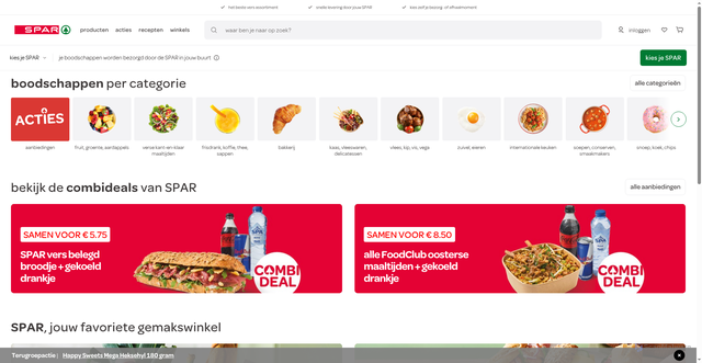 Security scan screenshot of https://spar.nl
