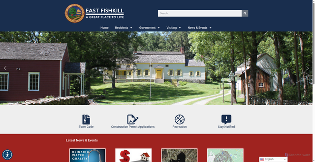 Security scan screenshot of https://eastfishkillny.gov/