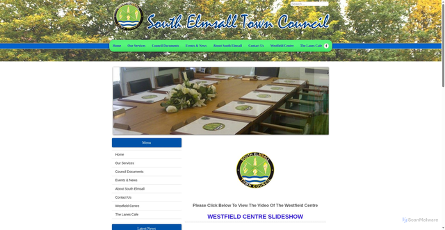 Security scan screenshot of http://www.southelmsalltowncouncil.co.uk