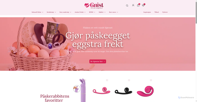 Security scan screenshot of https://gnist.no