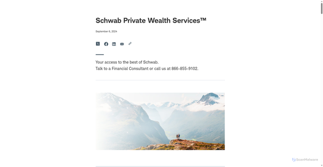 Security scan screenshot of https://rtcontent.schwab.com