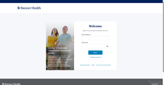 Security scan screenshot of https://patientportal.medicalchart.bannerhealth.com