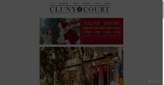 Security scan screenshot of https://www.clunycourt.com/