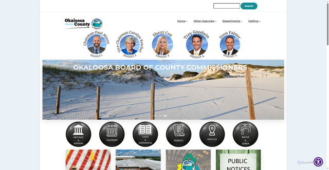 Security scan screenshot of https://myokaloosa.gov/