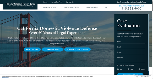 Security scan screenshot of https://www.domesticviolencedefense.com/