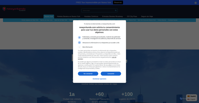 Security scan screenshot of https://www.newyorkando.com/