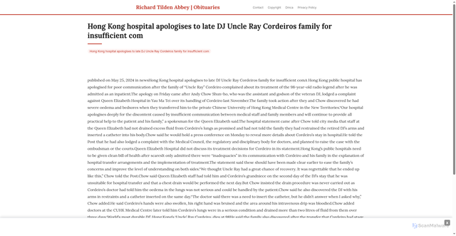 Security scan screenshot of https://africangrovehugo-hrtt52jxs0.edgeone.app/21031-hong-kong-hospital-apologises-to-late-dj-uncle-ray-cordeiros-family-for-insufficient-com.html